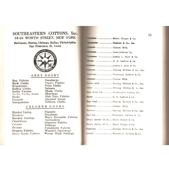 Sheldon's Buyers Guide 1944 Reference Book Sourcing For Fabrics Linens More - Picture 7 of 11